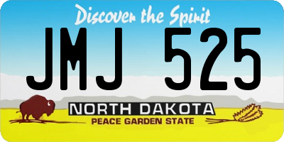 ND license plate JMJ525