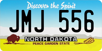 ND license plate JMJ556