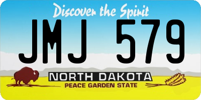 ND license plate JMJ579