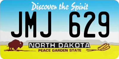 ND license plate JMJ629