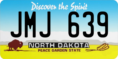 ND license plate JMJ639