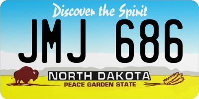 ND license plate JMJ686