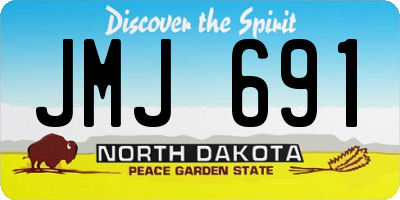 ND license plate JMJ691