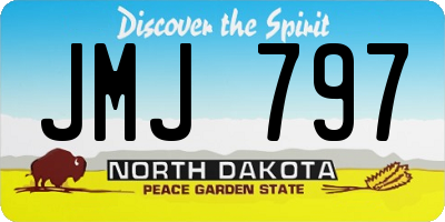 ND license plate JMJ797