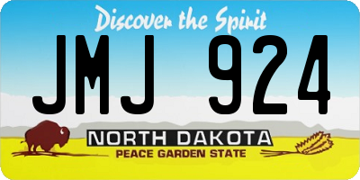 ND license plate JMJ924