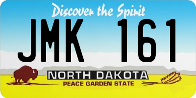 ND license plate JMK161