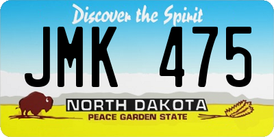 ND license plate JMK475