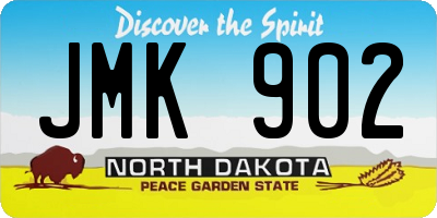 ND license plate JMK902