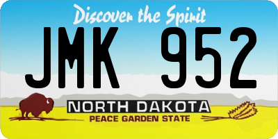 ND license plate JMK952