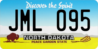 ND license plate JML095