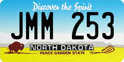 ND license plate JMM253