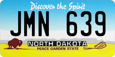 ND license plate JMN639