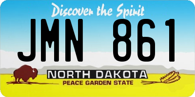 ND license plate JMN861