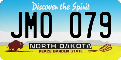 ND license plate JMO079