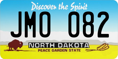 ND license plate JMO082