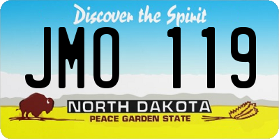 ND license plate JMO119