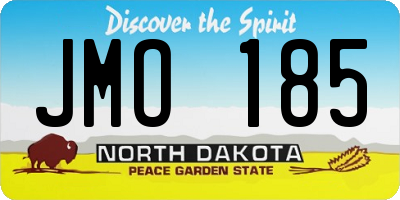 ND license plate JMO185