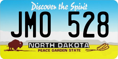 ND license plate JMO528