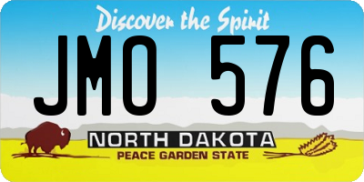ND license plate JMO576