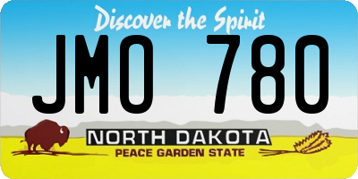 ND license plate JMO780
