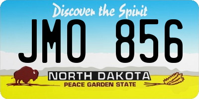 ND license plate JMO856