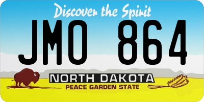 ND license plate JMO864