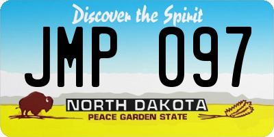 ND license plate JMP097