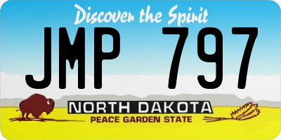 ND license plate JMP797