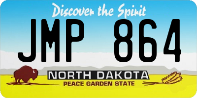 ND license plate JMP864