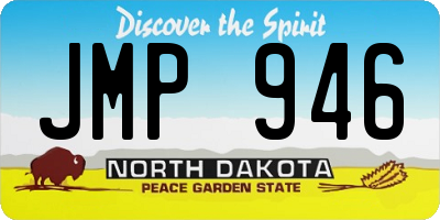 ND license plate JMP946