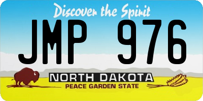 ND license plate JMP976