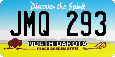 ND license plate JMQ293