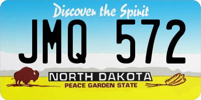 ND license plate JMQ572