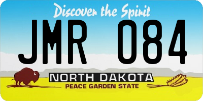 ND license plate JMR084