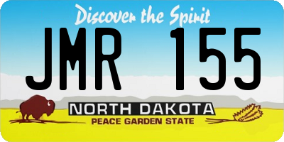 ND license plate JMR155