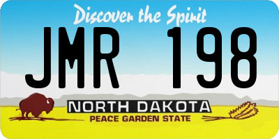 ND license plate JMR198