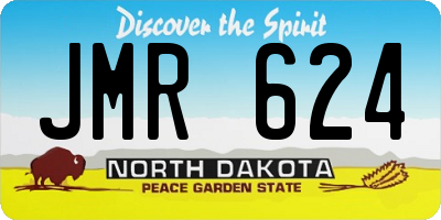 ND license plate JMR624