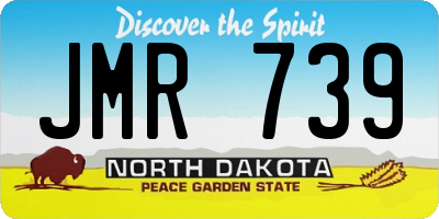 ND license plate JMR739