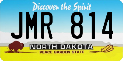 ND license plate JMR814