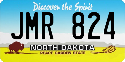 ND license plate JMR824