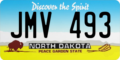 ND license plate JMV493