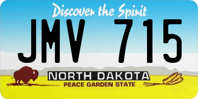 ND license plate JMV715