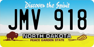 ND license plate JMV918