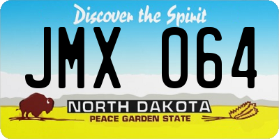 ND license plate JMX064