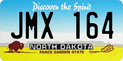 ND license plate JMX164