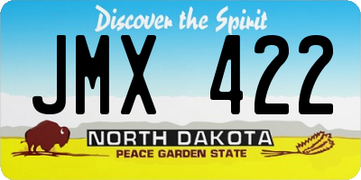 ND license plate JMX422