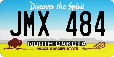 ND license plate JMX484