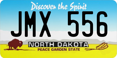 ND license plate JMX556