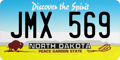 ND license plate JMX569