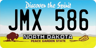 ND license plate JMX586